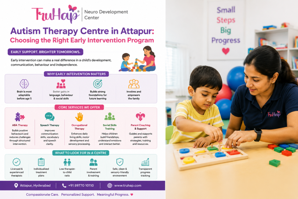 Autism Therapy Centre in Attapur, Licensed Therapists
